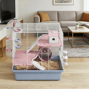 Cage pour animaux de compagnie en acier inoxydable de luxe, motif animal personnalisé pour les races petites, moyennes et grandes, pour l'élevage et l'abri en intérieur - Product Image 1