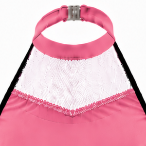 Haut court de cheerleading rose, blanc et noir sans manches pour femmes et filles – Idéal pour l'entraînement sportif et les uniformes d'équipe - Product Image 3