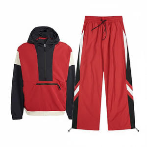 Conjunto de Dos Piezas para Hombre, Chaqueta Cortavientos con Cierre y Pantalones Largos, Traje Deportivo Sublimado, Chaqueta Cortavientos, Pantalones Largos, Traje Deportivo de Nailon, 100% Poliéster - Product Image 6