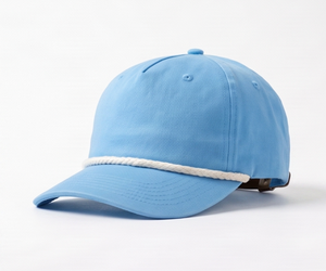 Casquette légère bleu ciel style corde – Chapeau d'extérieur unisexe réglable avec ajustement confortable pour un usage quotidien décontracté - Product Image 4