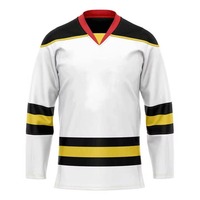 Jersey Hoki Es Sublimasi Poliester 100% Berkualitas Tinggi, Jahitan Atas Semua Gaya, Pakaian Hoki Custom dengan Harga Murah