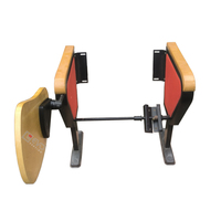 Accessoires modernes Chaise auditorium avec structure en métal noir et pieds en acier Mobilier du fabricant pour tables avec bureau