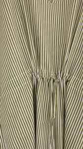 Women Olive Green Cotton <b>Kaftan</b> Dress Loose Fit Lounge Beach Maxi Dress - Product Image 2