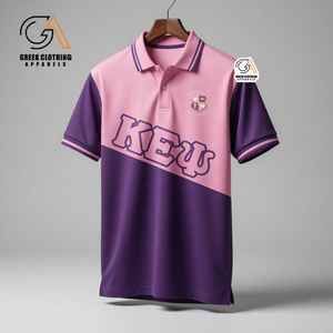 เสื้อโปโลคุณภาพสูง Kapa Epsilon Psi ผ้าฝ้าย เสื้อโปโลแฟชั่น เสื้อโปโลสำหรับกอล์ฟและกิจกรรมกลางแจ้ง ปักลายกรีกตามสั่ง - Product Image 1