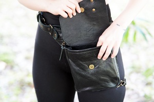 Leg Waist <b>Bag</b> Crazy Horse Leather Designer Custom <b>Sling</b> Crossbody <b>Bag</b> Genuine Leather Shoulder <b>Bag</b> for <b>Men</b> LLB-0018 - Product Image 5