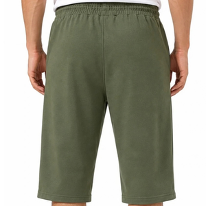 Custom Mens Mauve Cotton Fleece Bermuda <b>Shorts</b> Elastic Waist Drawstring Side Pockets Easy Fit Casual Daily Wholesale <b>Long</b> <b>Shorts</b> - Product Image 2