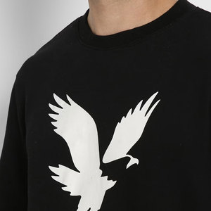 เสื้อสเวตเชิ้ตแขนยาวทรงโอเวอร์ไซส์ คอทรงกลม ผ้าเทอร์รี่ 380 กรัม สำหรับผู้ชาย สั่งทำได้ พิมพ์ลายผ้าฝ้าย 100% ดีไซน์แบบดิสเทรส - Product Image 4