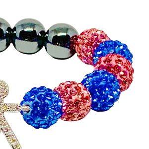 Bracelet en perles de cristal avec breloques garçon et fille, bracelet extensible, accessoire de mode pour femme, cadeau quotidien - Product Image 5