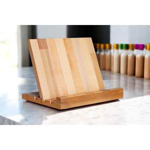 Minimalist <b>Wooden</b> <b>Desktop</b> Organizer with Documentation and Book Holder Features - Product Image 2