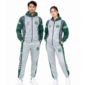 Survêtement de sport pour homme, coupe ajustée, en polyester tissé respirant, pour la course à pied, la salle de sport, service OEM personnalisé - Product Image 3