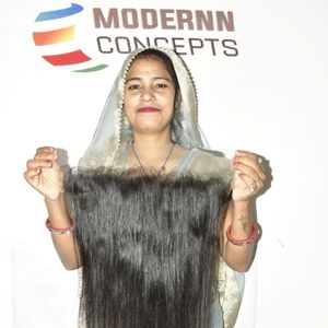 Extensions de cheveux humains indiens vierges bruts de qualité supérieure, cuticules alignées, 13*6 HD Frontal, lisses, non traités - Product Image 5