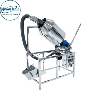 Industrial Automatic Stainless Steel Powder Coating Drum Machine Blower Motor 100kg/hr Capacity 440V Plastic Uniform Mixing - Product Image 4