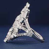 Anillo de Compromiso y Boda de Lujo para Mujer, Oro de 14K, Diamante Cultivado en Laboratorio, Corte Brillante Redondo, Certificado IGI, Joyería Fina Brillante