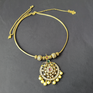 Gold Plated Circle Peacock Chain Fashion Jewelry Set - Product Image 3