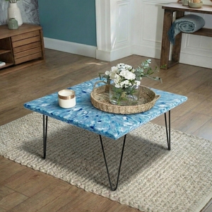 Table basse de salle à manger en plastique recyclé 4GoodThings, moderne, minimaliste, imperméable, durable, empilable, écologique, durable - Product Image 5