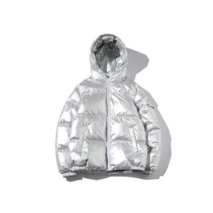 <b>Men</b> Streetwear <b>Puffer</b> <b>Jacket</b> Winter Lightweight Insulated Durable Shell Front Logo Outdoor Outwear - Product Image 1