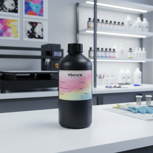 Encre UV à faible odeur pour impression numérique sur film mince pour animaux de compagnie, apprêt jaune - Product Image 1