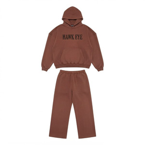 Conjunto Deportivo Hawk Eye para Hombre, Sudadera con Capucha de Forro Polar Delgado de 300g, Pantalón Largo con Botones, Transpirable - Product Image 6