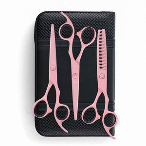 Ciseaux à effiler roses en acier inoxydable pour barbier, ciseaux de coiffure pour salon, outils de coupe et de coiffage des cheveux - Product Image 6