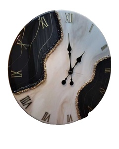 Même horloge murale en résine époxy résine époxy salon meilleur qulatiye meubles décor à la maison horloge murale personnalisée meilleur - Product Image 5