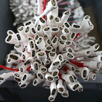 Harnes kabel kustom 2 3 4 5 6-Pin terminal JST SH GH ZH PH XH 1.0 1.25 1.5 2.0 2.54mm Pitch nilon PBT isolasi karet