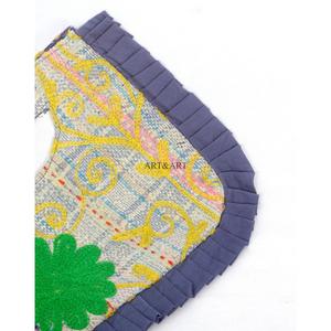 Magnifique sac à bandoulière et pochette Kantha pour femme, style bohème, design tendance, fait main, léger, grand format, pour voyage et usage quotidien - Product Image 5
