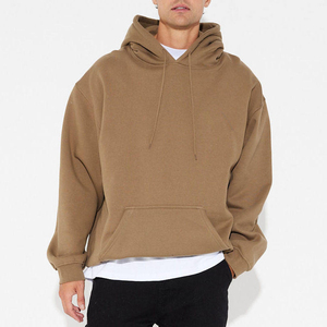 Sudadera con capucha de forro polar grueso, corte holgado, estilo urbano, rica en algodón, tipo jersey, personalizable con etiqueta privada, lisa - Product Image 1