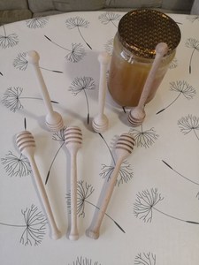 Natural Wooden Honey Drizzler <b>Spoon</b> for Kitchen Use - Product Image 6