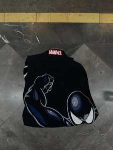 Vestes de course personnalisées en toile rigide avec motif Spiderman Marvel noir - Product Image 2