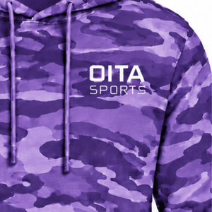 <b>Purple</b> Camo Pullover <b>Hoodie</b> <b>Men</b> Custom Camouflage Printed Fleece Sweatshirt Kangaroo Pocket Drawstring Casual Winter Streetwear - Product Image 6