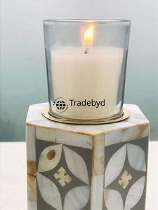 Porte-bougie décoratif en nacre de qualité supérieure, fait main, décoration d'intérieur par Tradebyd - Product Image 3