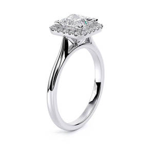 แหวนหมั้นเพชรแล็บโกรว์ทรงฮาโล ทองคำแท้ 14K ดีไซน์คลาสสิกสำหรับเจ้าสาว แหวนแต่งงานสุดหรูสำหรับผู้หญิง ดีไซน์เหนือกาลเวลา - Product Image 5