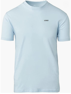 T-shirt en coton pour homme, coupe décontractée, doux, respirant, léger, confortable, décontracté, pour tous les jours, haut d'été - Product Image 4