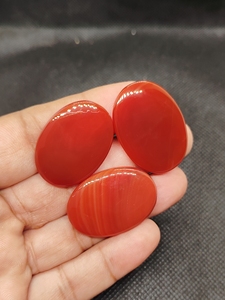 Natural Red Onyx Coffin Shape Gemstone Flat Back Calibrated Teardrop Shape Wholesale cabochon - Product Image 6
