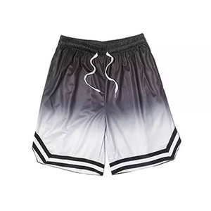 Men's Gradient Color <b>Board</b> Shorts With Drawstring Waist Quick Dry Satin Fabric Casual Sport Style Short Shorts - Product Image 3