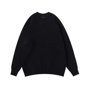 Suéter de Punto Sólido 100% Algodón LASARO INTERNATIONAL para Hombre, Cuello Redondo, Informal, Suave al Tacto, Manga Larga, para Invierno - Product Image 2