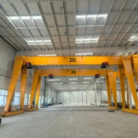 Pont roulant monopoutre de style européen certifié CE, capacité 3-25 tonnes, avec palan électrique et moteur à roulement, pour usage industriel extérieur, 3 tonnes, 10 tonnes