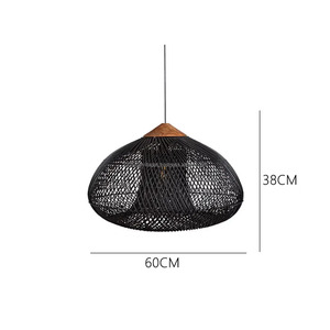 European Japanese Chinese Sustainable <b>Natural</b> Rattan Bamboo Handwoven Lampshade Eco-friendly High Quality Durable Pendant <b>Light</b> - Product Image 5