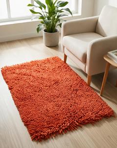 Tapis shaggy en laine et coton tissé à la main, taille personnalisée, vente en gros pour salon, chambre, hôtel, décoration intérieure - Product Image 1