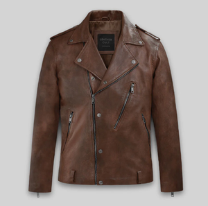 Chaqueta de Cuero para Hombre, a la Moda, Resistente al Viento, Chaqueta de Cuero para Hombre y Mujer, Estilos Personalizados, Chaqueta de Cuero Charlotte Burnt Multiple 2006 - Product Image 6