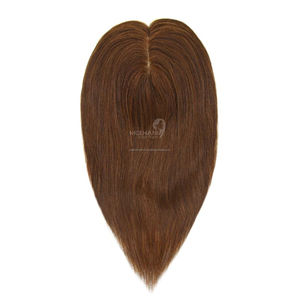 Factory Wholesale Vender Silk Top Human Hair Topper Women <b>Toupee</b> Skin Silk Topper for Salon - Product Image 1