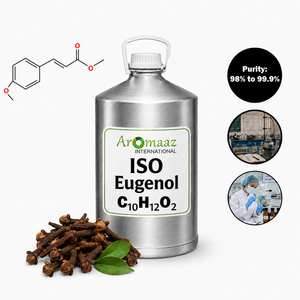 Natural Iso Eugenol <b>Liquid</b> 99.0%-99.5% Assay for GMP HALAL ISO KOSHER Certified Food & Industrial Use | Aromaaz International - Product Image 1