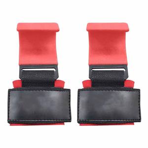 Sangle de levage réglable en néoprène rembourré pour tractions et entraînement avec barre de musculation, crochet de musculation en métal robuste - Product Image 6