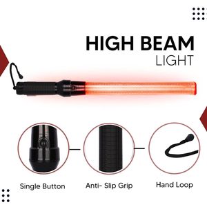 Bâton lumineux de sécurité « 21 pouces » non rechargeable, clignotant rouge et vert pour le contrôle du trafic et la protection des rues - Product Image 5