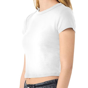 <b>Black</b> Cropped T-<b>Shirt</b> Apparel Mockup Street Style Summer <b>Women</b> Crop Top Template Graphic Design <b>Women</b> Crop T <b>Shirt</b> - Product Image 5