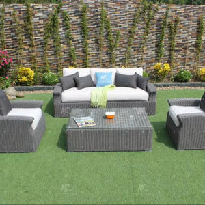 Sofá de Mimbre Sintético de PE para Exteriores, Diseño Moderno 2018, Muebles de Jardín para Sala de Estar, Hotel, Villa, Apartamento - Product Image 1