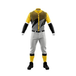 Maillot de baseball en polyester haute performance, uniformes de baseball en mesh personnalisés, nouveaux uniformes de baseball sublimés - Product Image 2