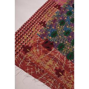 ผ้าห่มปักลายลาวีนาส โบโฮ คันธา ซูซานี ทำมือ วินเทจ ผ้าฝ้ายลายดอกไม้ เป็นมิตรกับสิ่งแวดล้อม ซักได้ ใช้ได้ทุกฤดู สำหรับตกแต่งบ้านและเตียง - Product Image 4