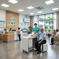 Kiosque de dépistage médical intelligent numérique Huasheng HS-K600, doté d'une intelligence artificielle, pour des examens médicaux complets et des visites en télémédecine