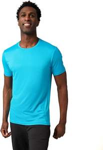T-shirt Classique Confort Polystar pour Homme 180g Léger Respirant Séchage Rapide Uni Manches Courtes Décontracté Sport Entraînement Mode - Product Image 4
